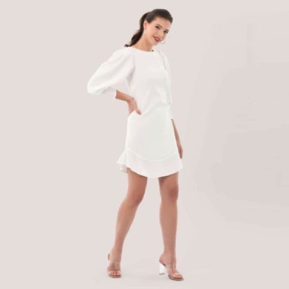 Closet London dress white to the knee NWT